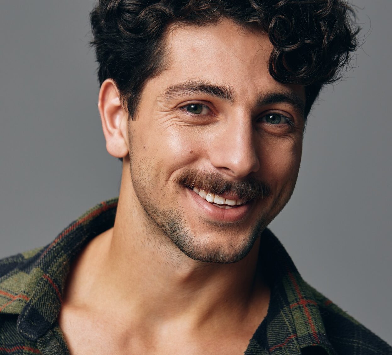 Man portrait face smile fashion hipster